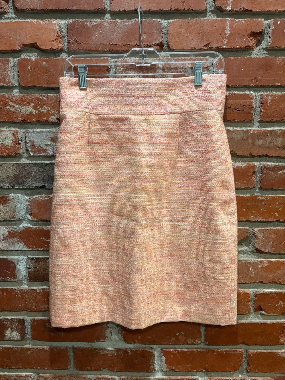 Antonio Melani Peach Coral Textured Skirt Size 4